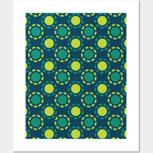 Circle Seamless Pattern 046#001 Posters and Art